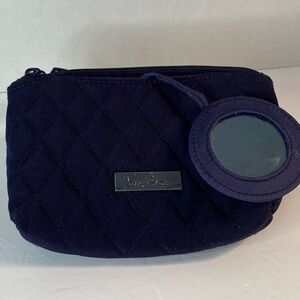 Vera Bradley Mirrored Cosmetic bag - Navy Microfiber